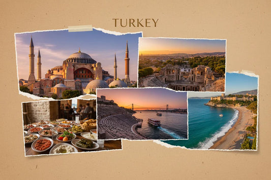 Turkey travel highlights – Hagia Sophia Istanbul, Aspendos Roman Theatre Antalya, Bosphorus cruise, Turkish cuisine and Mediterranean coastline