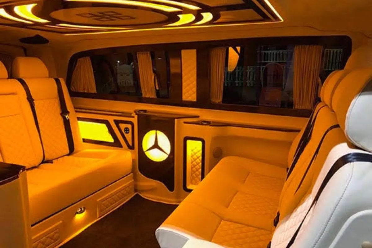 TTT Transfer – Trustable Turkish Transfer luxury Mercedes Vito interior with premium leather seats and comfortable cabin
